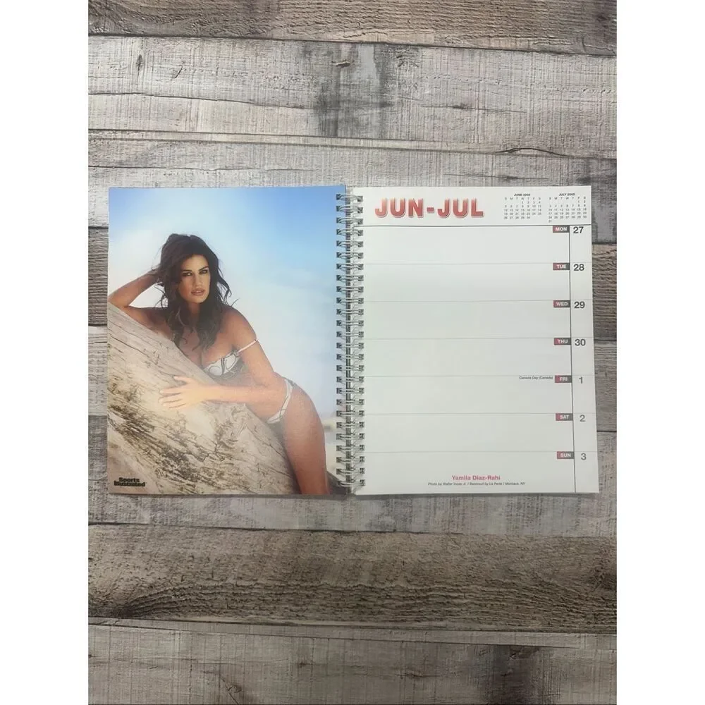 VTG Y2K 2005 Sports Illustrated Swimsuit Calendar Spiral Bound Model Calendar